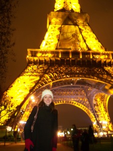 Me and Eiffel ;) The light show is amazeballs
